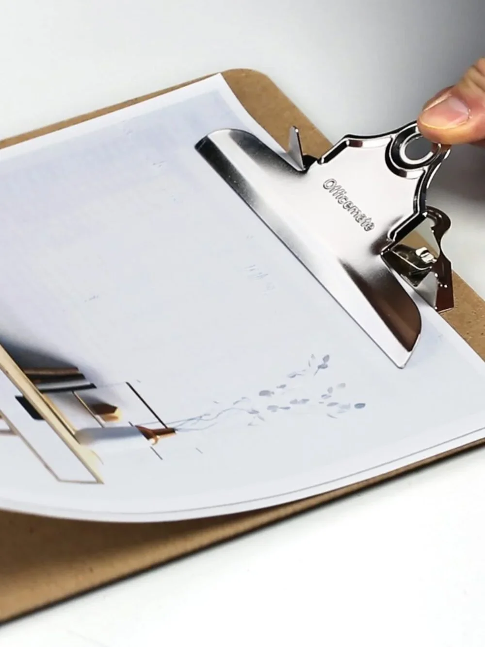 Officemate Recycled Wood Clipboard, Letter Size, 9